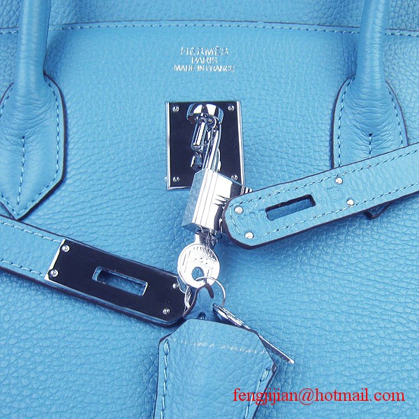 Hermes Birkin 40cm Togo Bag Light Blue 6099 Hermes Birkin 40cm Togo Bag Light Blue 6099